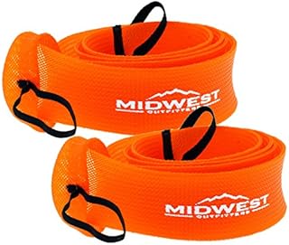 Midwest Outfitters Rod Socks Fishing Rod Sleeve Cover -2Pack- Rod Sock Fishing Pole Covers for Spinning Baitcaster and Youth Fishing Pole Sizes - Rod Cover Comes in Multiple Sizes and Colors