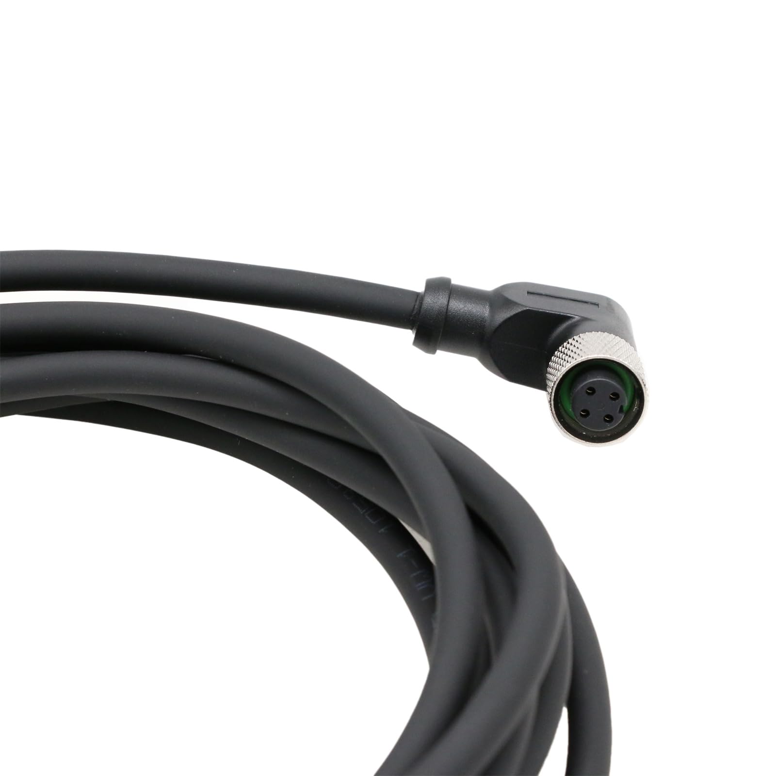 HangTon Cable hembra M12 A de 4 pines a cable abierto para sensor industrial, dispositivo de automatización, red IO Link Profibus, datos de alimentación, escudo de 25 m