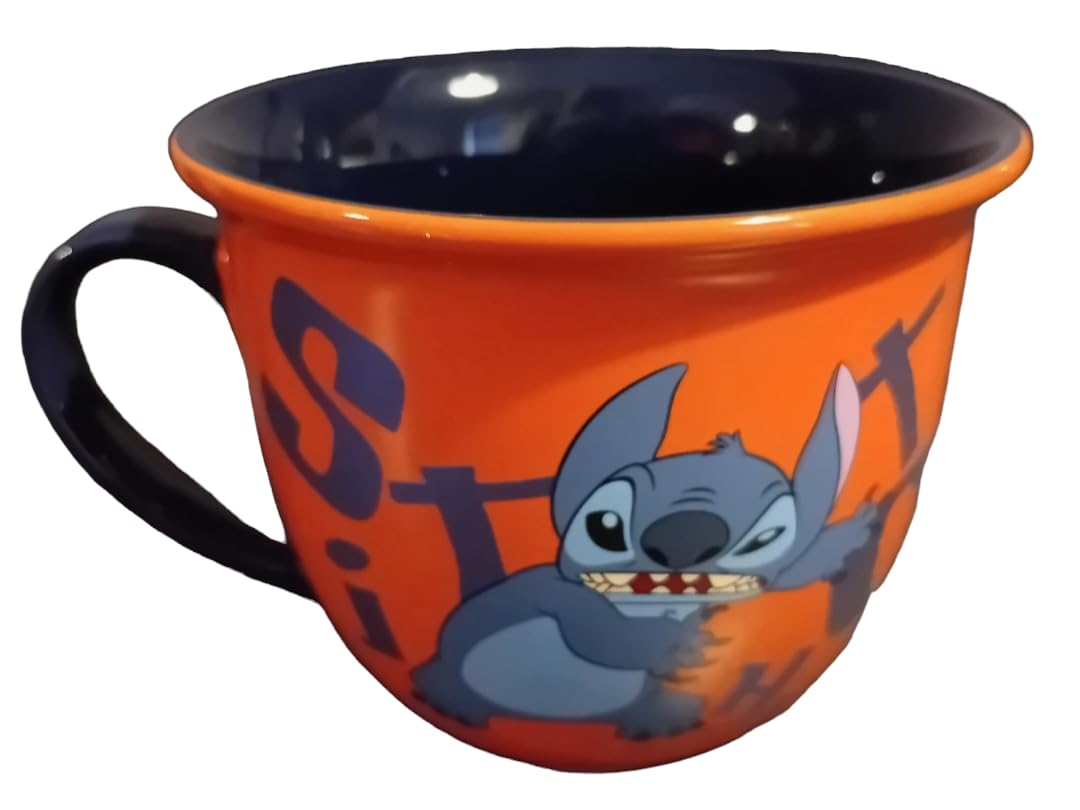 Disney Store USA Stitch Orange Lipped Mug - Image 3