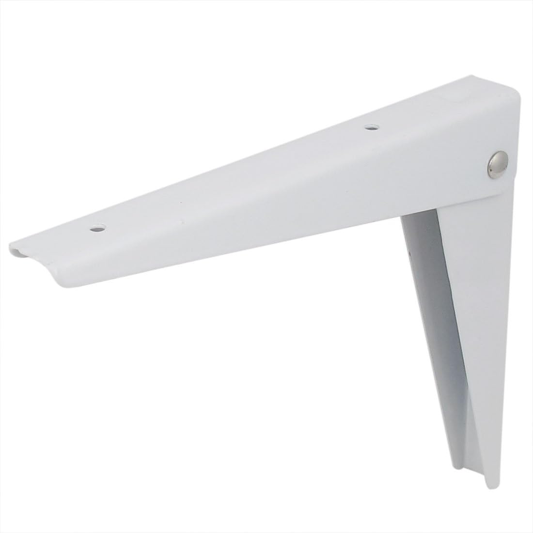 Aexit 200mmx180mm L Shelf Brackets & Supports Shape Metal Right Angle Shelf Folding Support Brackets Bracket White
