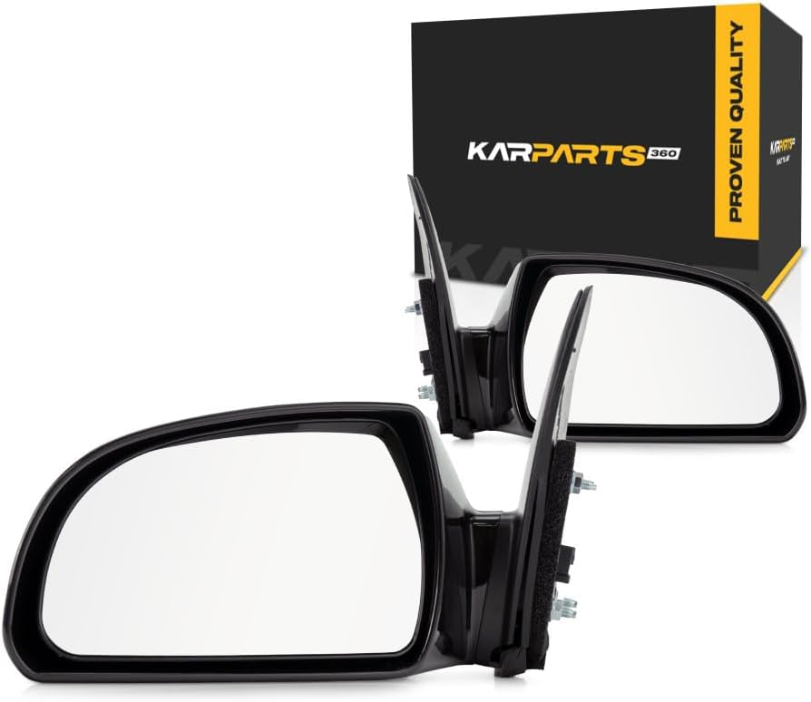 For Hyundai Sonata 2007 08 09 2010 Door Mirror Driver and Passenger Side | Pair | Power | Heated | Paint to Match | Replacement For 876103K900 | HY1320149, HY1320148