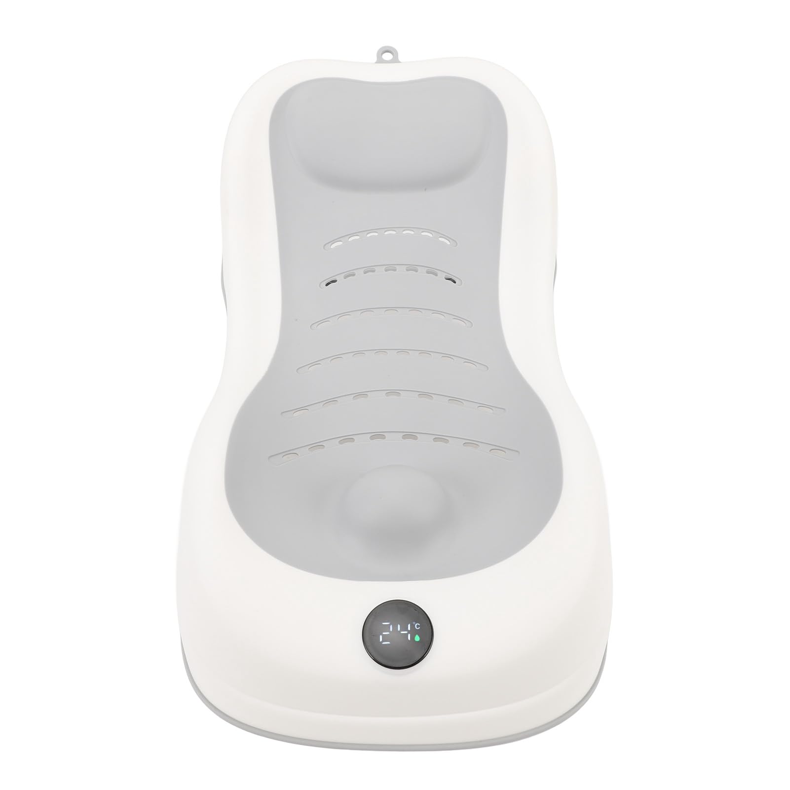 Soporte de Baño con Termómetro Detección Inteligente de Temperatura Portátil y Fácil de Usar Adecuado para Recién Nacidos y Bebés Rosa (GREY)