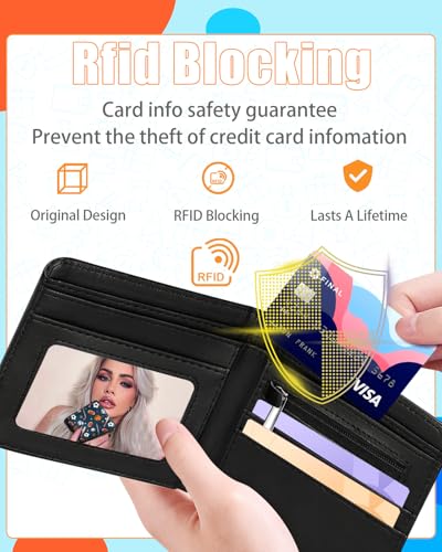Image of Bistup Boys Wallet Cute Leather Bifold Wallet for Teen Boys Cool Sport Basket Ball Credit Card Cash Id Holder Rfid Blocking Cartoon Bi Fold Small Wallets With Coin Pocket Slim Teens Youth Little Boy