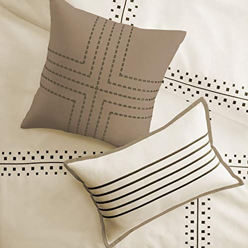 Casa Austin Comforter Set, Queen, Off-White #TOP2
