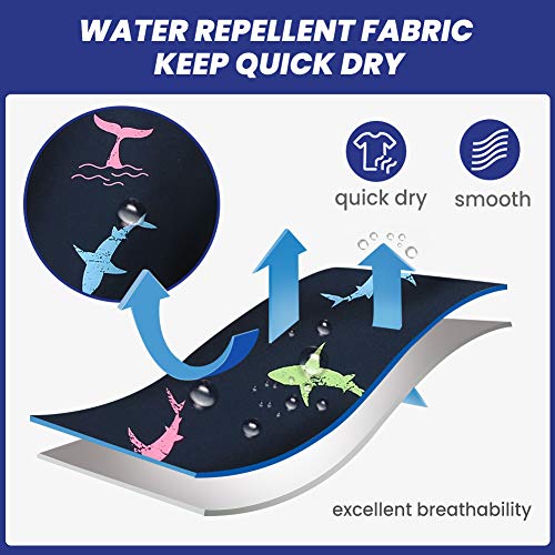 MaaMgic – Roupa de banho masculina de secagem rápida, lisa e elástica, com forro de malha, Dolphin,