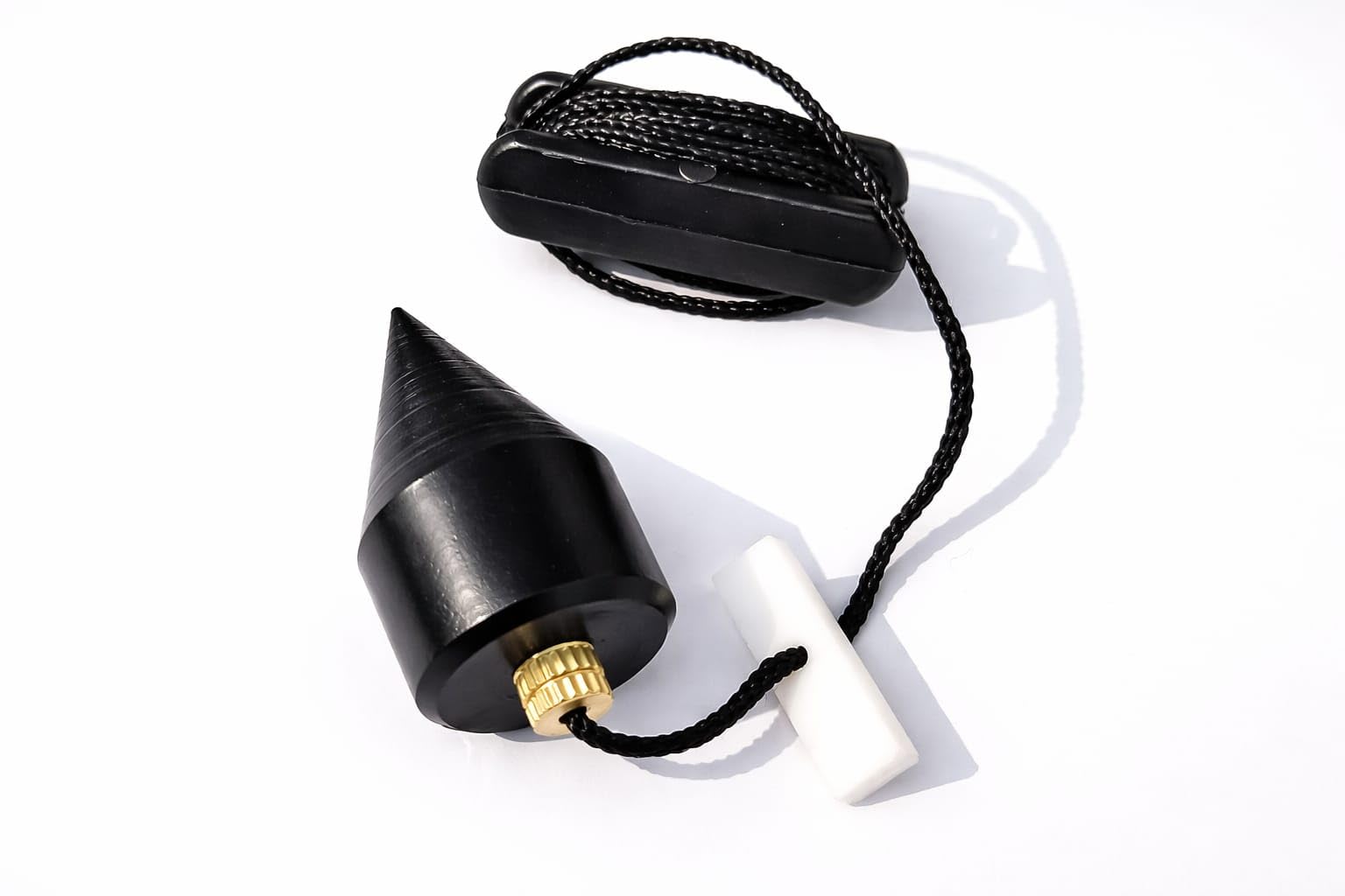 Metal Plumb Bob with String, Precision Plumb Tool for Construction, Masonry & Survey Work, Black-image-47