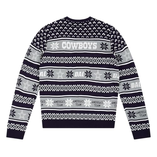 FOCO Dallas Cowboys NFL Big Logo Ugly Sweater - Medium