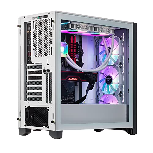 Image of Velztorm Argentux Custom Built Gaming Desktop PC (Intel i7-11700K, Radeon RX 9070 XT, 64GB DDR4, 8TB PCIe SSD, RGB Fans, 240mm AIO, 750W PSU, Bluetooth 5.1, RJ-45, HDMI, Win 11 Home)