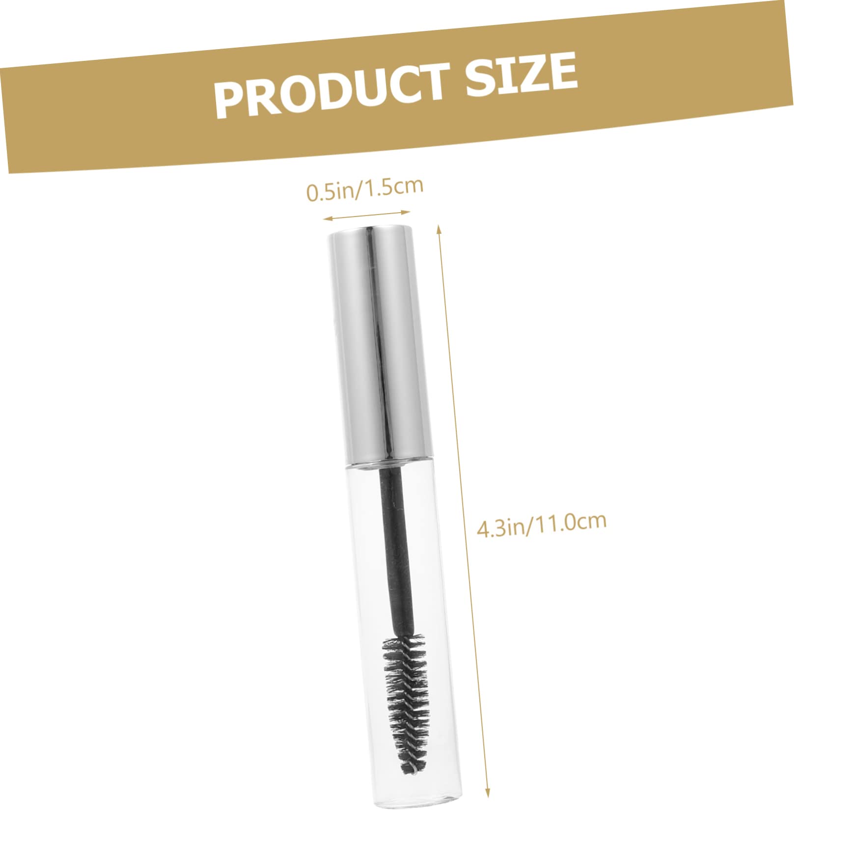 minkissy 3 Set Di Mascara Biologico Per Ciglia Tubo Vuoto Da 10 Ml Ricaricabile Per Strumenti Cosmetici 8 Pezzi * 3
