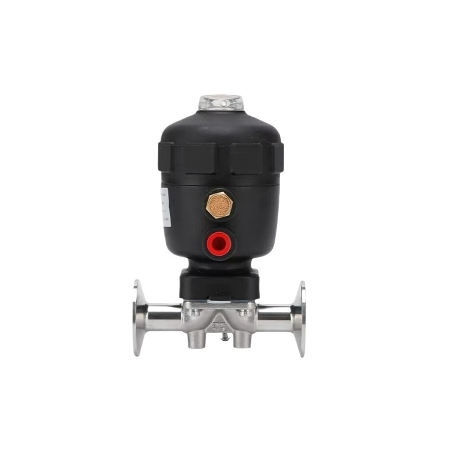 Sanitary Stainless Steel SS316L Plastic Actuator Pneumatic Straight Diaphragm Valve
