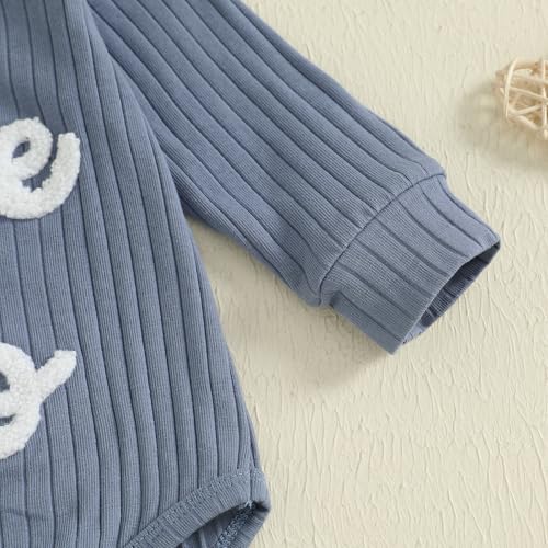 pengnight Newborn Baby Boy Clothes Long Sleeve Little Bro Romper Bodysuit Pants Set Fall Winter Outfits 0 3 6 9 12 Months 7