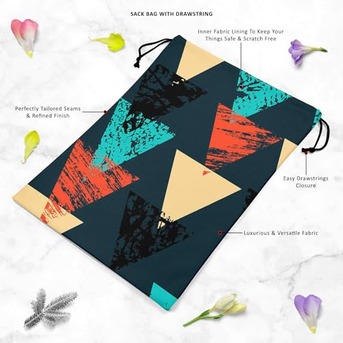 Image of ArtzFolio Triangled D4 | Reusable Sack Bag | Bag for Gym, Storage, Vegetable & Travel