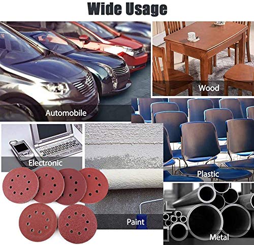 Image of iBELL Sanding Disc 180mm (7 inch) with 8 Holes for Dust Vacuum 180 Grit (10Pcs Pack)