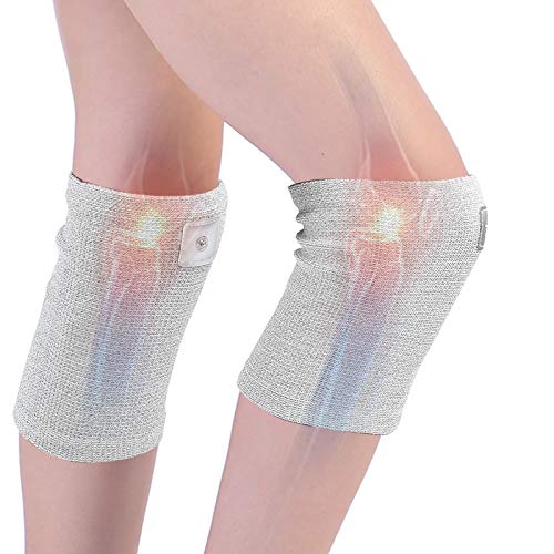 Image of Conductive Knee Sleeves, Silver Fiber Innovative Electrode Knee Pads, for Professional