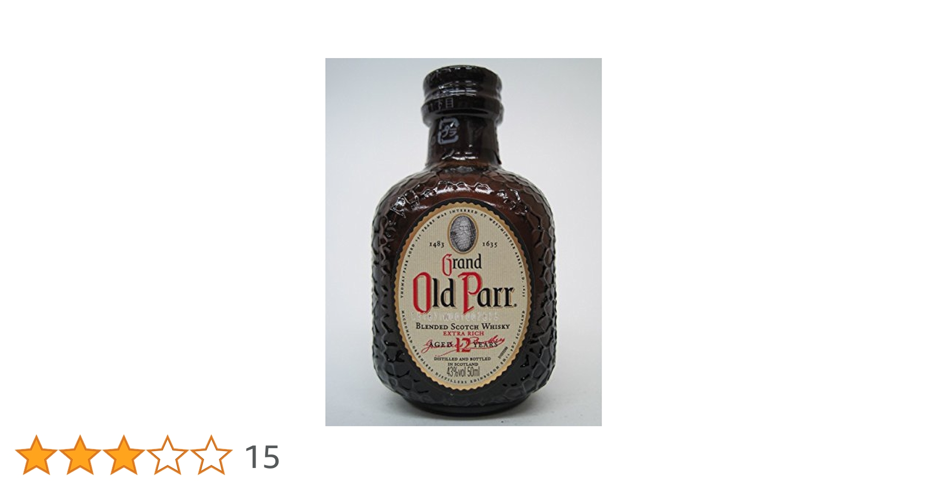 Old Parr 12年 SEMPE Extra Napoleon ミニボトル Old Parr 12年 SEMPE Extra Napoleon ミニボトル - メルカリ