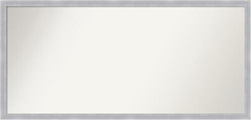 Amanti Art Espejo personalizado, espejo estrecho de baño de níquel cepillado, espejo de pared o espejo de tocador de baño sobre el fregadero (23 x