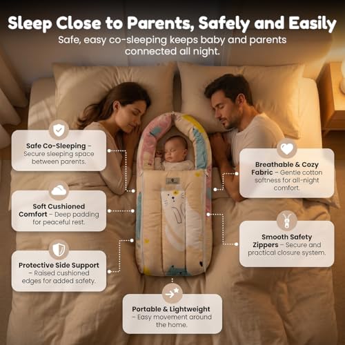 Image of StarAndDaisy 2-in-1 Baby Sleeping Bag with Mosquito Net for Newborn -Soft & Breathable Cotton Sleeping Sack Cum Wrapper /Foldable Bag for Baby Protection.
