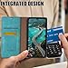 HUOUH for Samsung Galaxy A12 Wallet case with RFID Blocking PU Leather,Flip Folio Book covers,Credit Card Holder Shockproof Phone case Women Men for Samsung A12 case Light Green