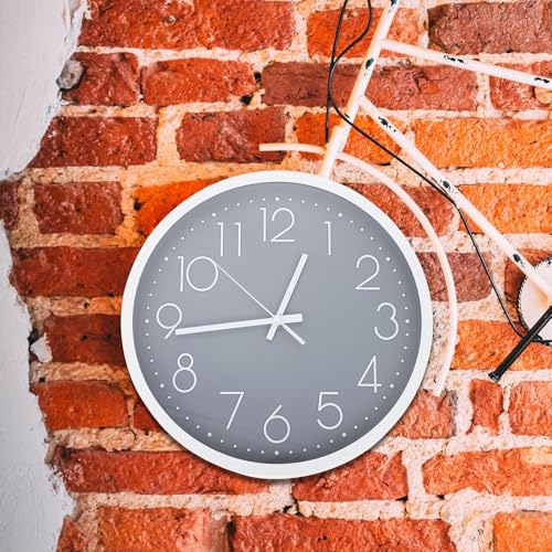 Horloge murale design moderne Operitacx en plastique et verre pour salon - 5