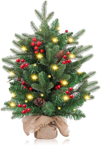 FGHB Weihnachtsbaum, 50 cm künstlicher Weihnachtsbaum mit 75...