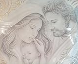 cadre decoration enfants Jésus Art Sainte Cadres & Cadres pour fille avec enfant décoré 37 x 37 x 2 cm