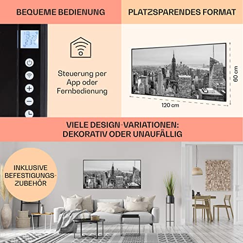 Klarstein Air Art Smart Infrarotheizung mit App-Steuerung und Thermostat