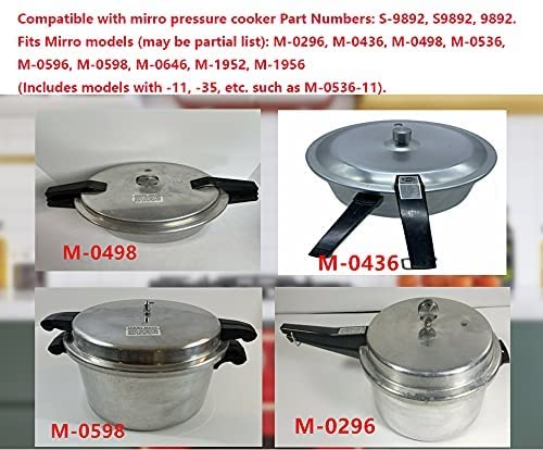Pressure Cooker Replacement Gasket For Mirro Pressure Cooker S-9892 9892 M-0296 M-0436 M-0498 M-0536 M-0596 M-0646 M-1952 Fit ４｜6 ｜ 8 Qt Models #TOP4