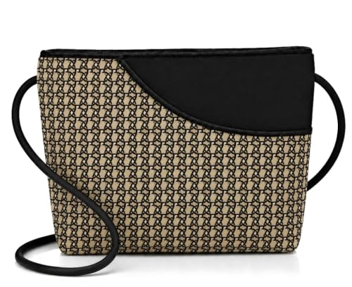 Image of Danny K. Women's Tapestry Zipper Purse Crossbody Handbag, Adjustable Cord, Handmade in USA