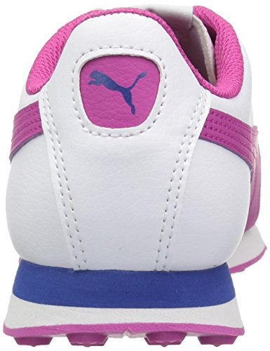 Image of PUMA Unisex-Child Turin II Slip on Sneaker, White-Ultra Magenta, 7 M US Big Kid