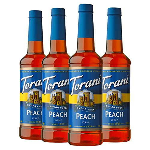 Torani Sugar Free Syrup, Peach, 25.4 Ounces (Pack Of 4) #TOP12