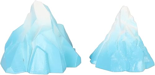 Wnvivi 2 piezas de decoración de iceberg para acuario, pecera, paisajismo, iceberg subacuático, roca artificial de simulación para decoración de