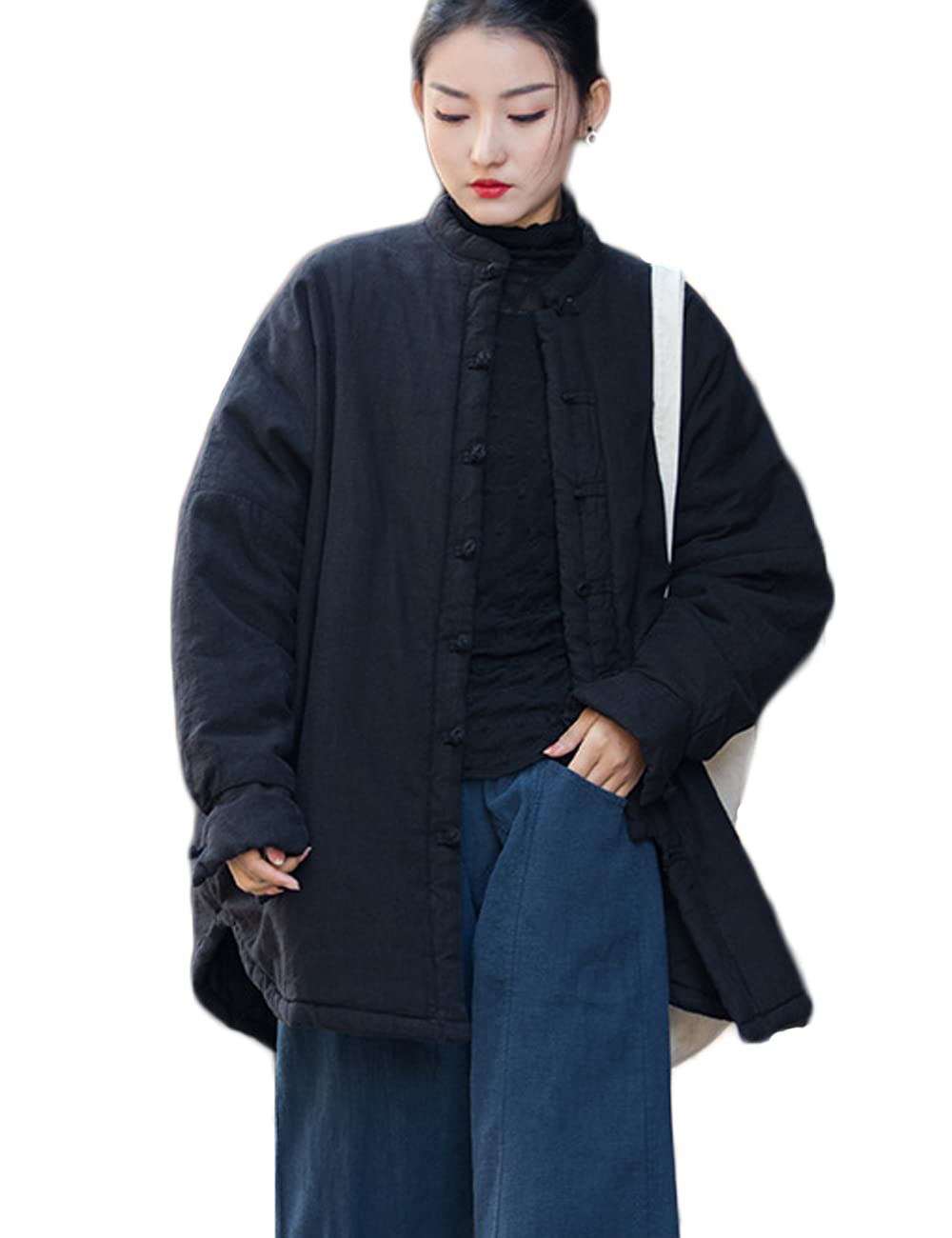 NFYM Vestes matelassées à manches longues pour femme - Légères et décontractées - Chaudes et rembourrées