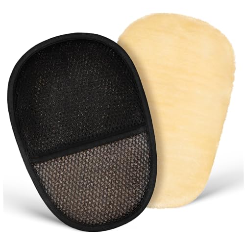 UPKOCH 2 pezzi Guanti per Lavaggio Auto in Fibra Morbida da Strumenti per Pulizia e Lucidatura Auto Rimuovi Polvere Senza Graffi Durata Prolungata e Impugnatura Sicura