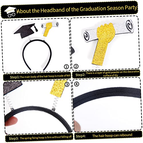 Amosfun 9Pcs Bandana De Formatura Bandana De Maquiagem Bandana De Cabelo Maquiagem Bandana De Cabelo