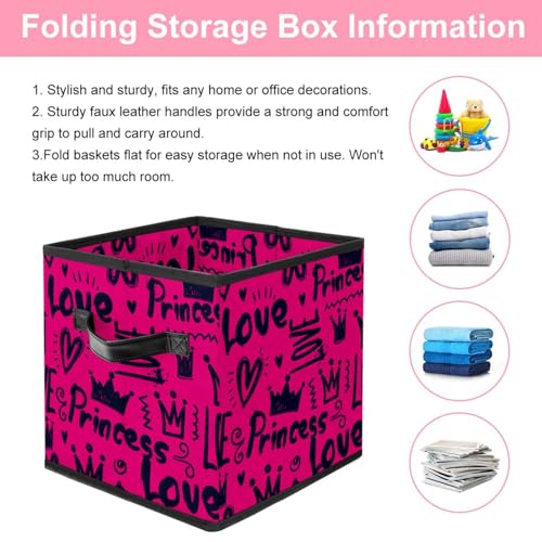 Boîte de rangement pour jouets cube pliable pour libérer l'espace au sol - 4