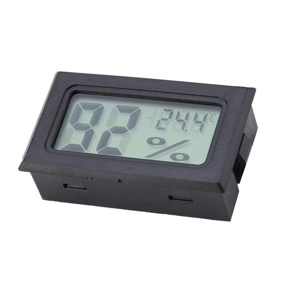 Cyfrowy miernik wilgotności, bezprzewodowy termometr pokojowy YS-11 z wyświetlaczem LCD, mini higrometr do wiwariów gadów, dom/biuro i szklarnia