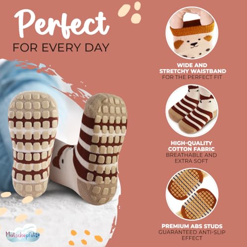 Toddler Socks with Grippers - Cotton Non Slip Socks Baby - Baby Nonslip Socks - Baby Grip Socks - Infant Socks3
