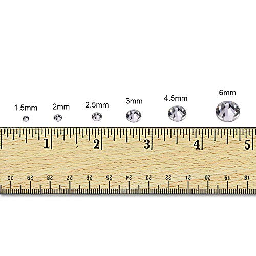 NAHUAA 1000 Pezzi Strass Termoadesivi Cristallo