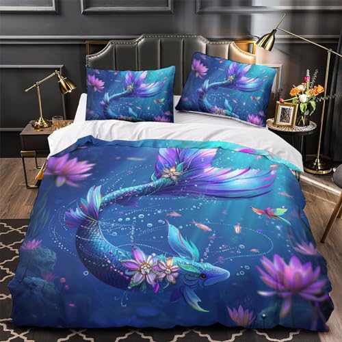 Housse de couette lit double avec fermeture éclair pour changer vos draps