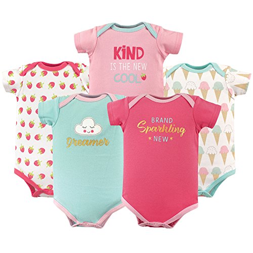 Image of Luvable Friends Baby Unisex Long Sleeve Bodysuits, 5-Pack