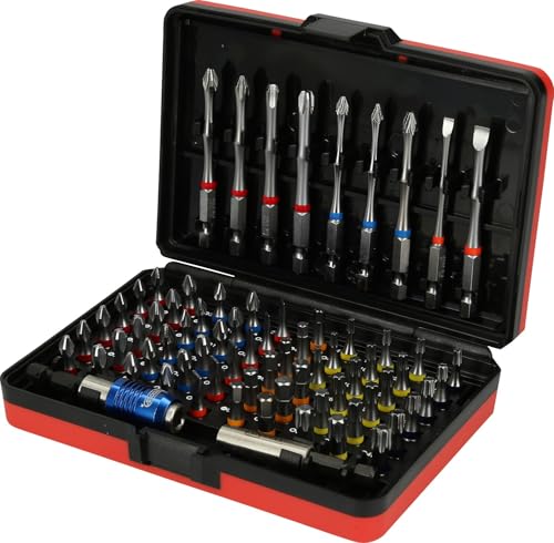 KS Tools - 918.3030 - Jeu d'embouts de vissage 1/4 Torsion Power - Avec code couleur - Kit d'embouts...