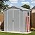 Devoko 6x4 FT Plastic Outdoor Storage Shed - Lockable Resin Tool Shed with Window & Floor - Easy Assembly for Garden, Backyard
