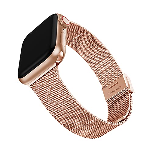 Supore Cinturino Comapatibile per Apple Watch Cinturino 44mm 42mm 40mm 38mm 41mm 45mm, Cinturini in Acciaio Inossidabile Morbido Metallo Cinturini per Apple Watch SE   iWatch Series 7 6 5 4 3 2 1