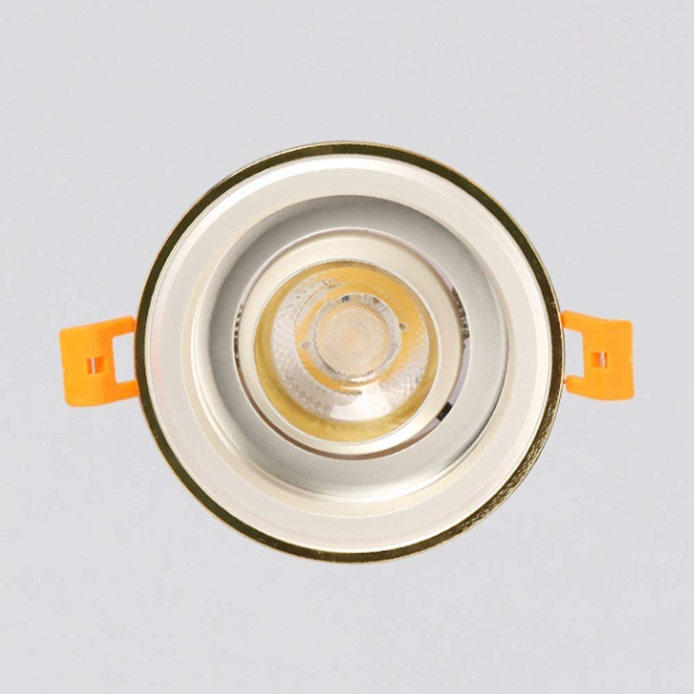 Oświetlenie Sufitowe Wpuszczane Led, Okrągłe, Aluminiowe, 12W, 20W, 30W, Cob, Panelowe, Reflektory, Oświetlenie Wewnętrzne, Centrum Handlowe, Odzież, Dekoracja,(Ciepłe Światło 3000K-30W)