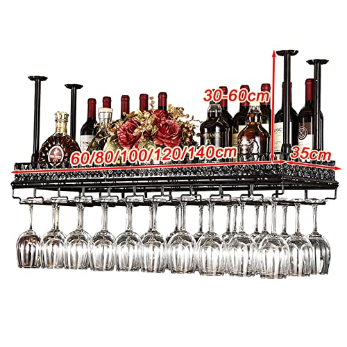 Support à verres à vin en métal et fer forgé au design intemporel