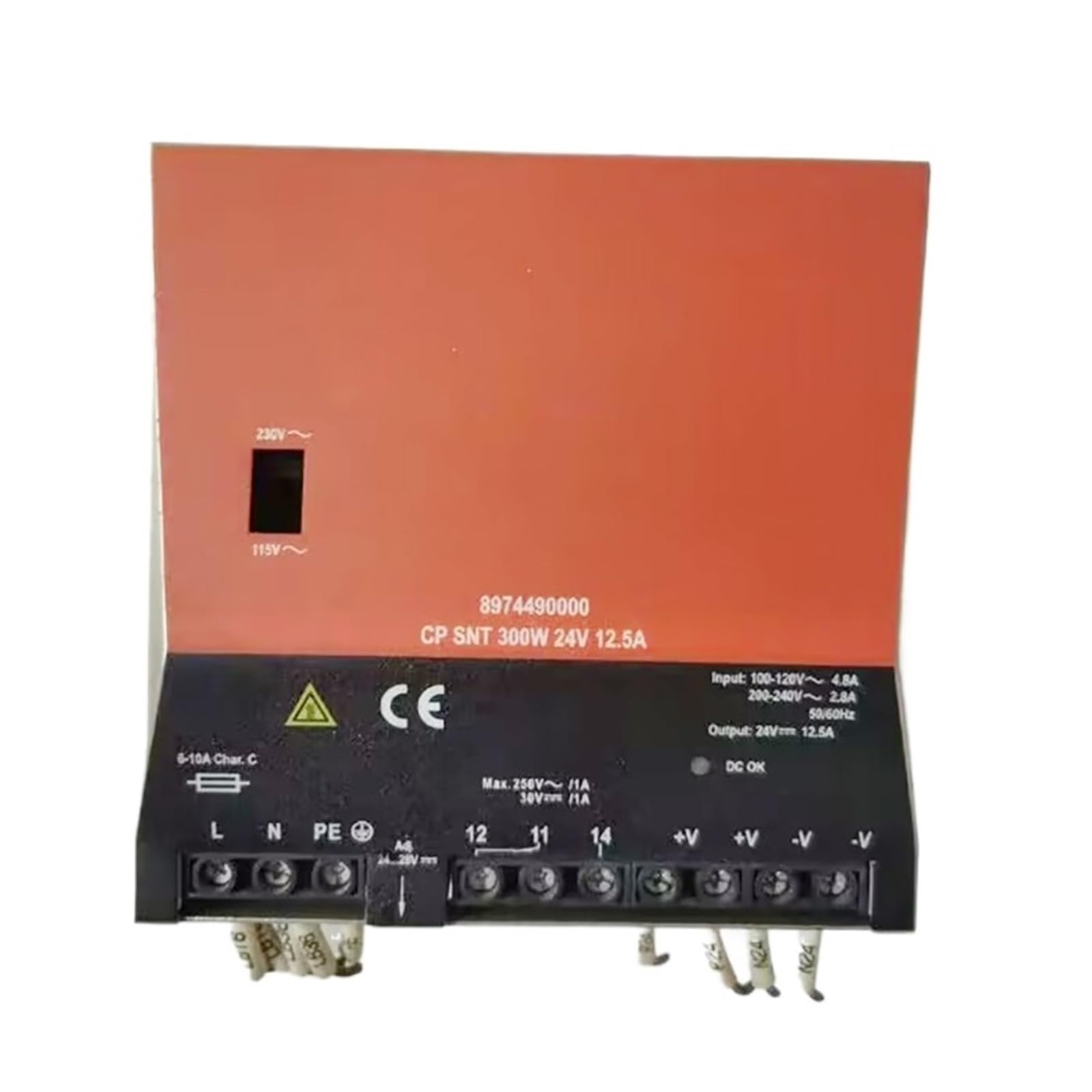 Alimentation à découpage monophasée 24V 12.5A 300W pour armoire électrique industrielle 8974490000