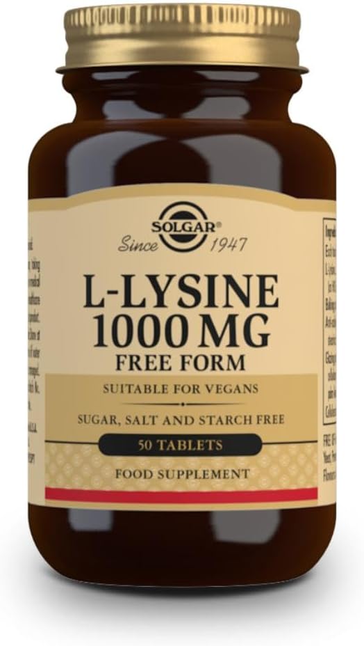ๆตทๅค็ด้่ L-Lysine 1000 mg Tablets, 1000 mg, 50 Tabs