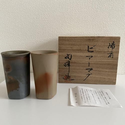 備前焼　ビアマグ　マグカップ大　2点セット 備前焼 ビアマグ マグカップ大 2点セット 備前焼 ビアマグ