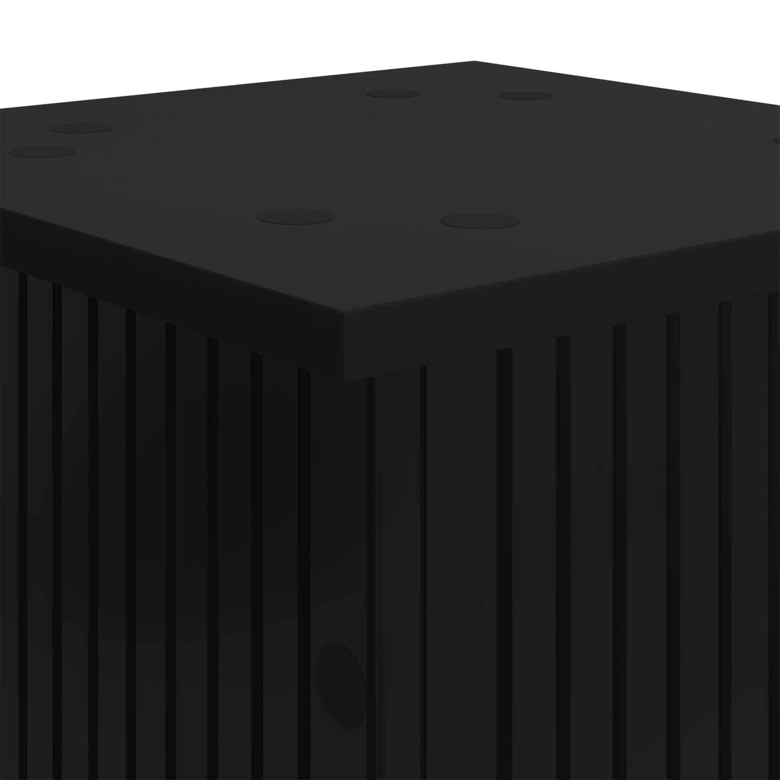 Support plante noir en bois d'ingénierie 2 pcs 30,5 x 30 x 60,5 cm pour intérieur jardin balcon terrasse, support tuteur pot jardinière pour maintien croissance plante grimpante décor