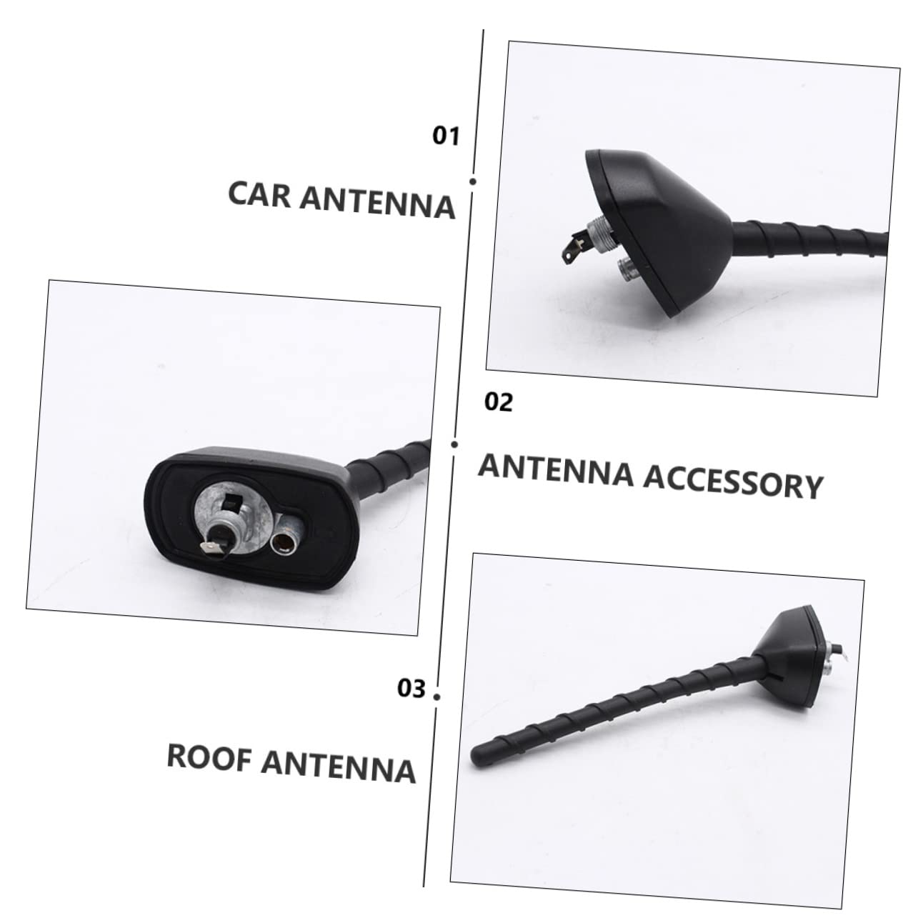 DOITOOL Antena de Techo Decorativa para Coche Duradera y Resistente para Uso Exteriores y Protección de Señal Hecha de Material